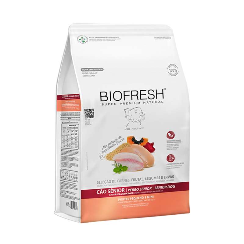 Ração Biofresh Cães Sênior Raças Pequenas e Minis 1kg