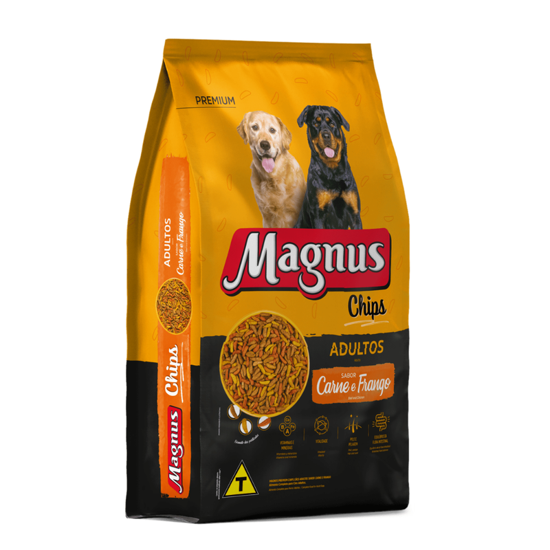 Ração Magnus Chips para Cães Adultos 15kg Adimax