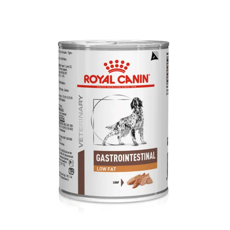 Alimento Úmido Royal Canin Veterinary Diet Cães Gastro Intestinal Low Fat Lata 410g