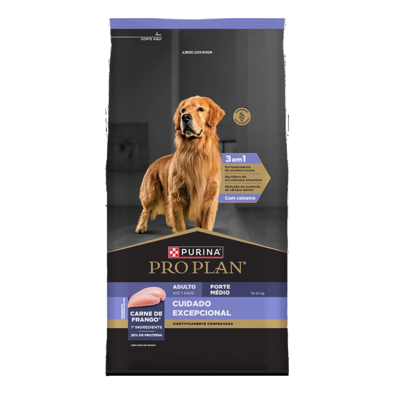 Ração Pro Plan Cães Adultos Raças Médias Complete 12 kg Nestlé Purina