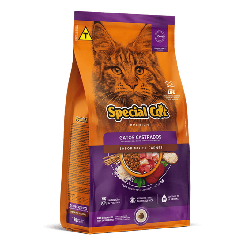 Ração Special Cat Premium Gatos Adultos Castrados 3kg