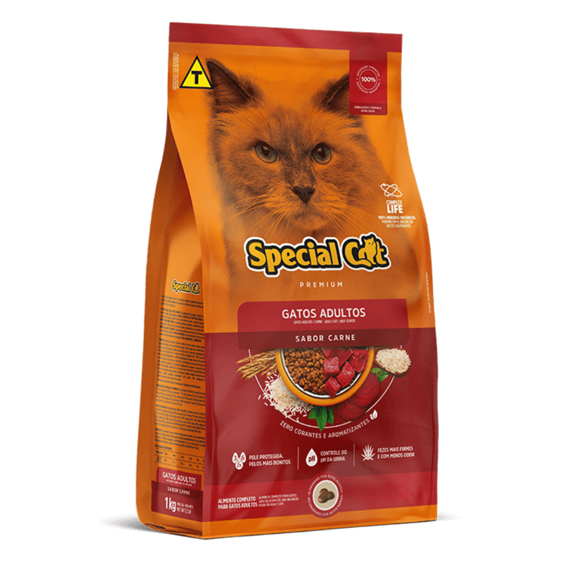 Ração Special Cat Premium Gatos Adultos Carne 3kg