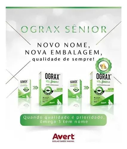 Ograx Sênior 5 Suplemento Alimentar Avert 30 Cápsulas