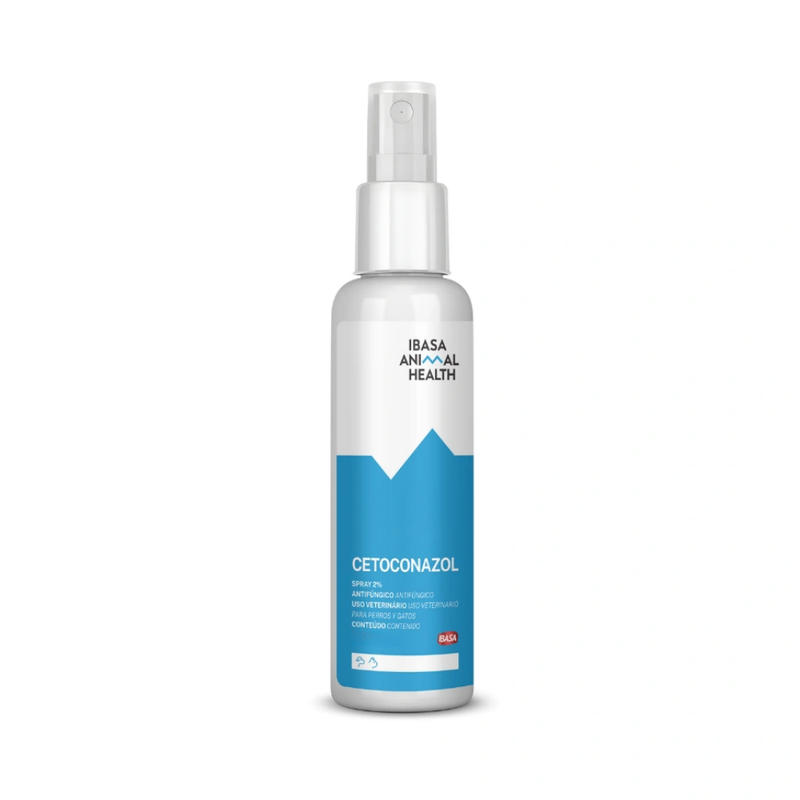 Spray Cetoconazol 2% Antifúngico Cães e Gatos Ibasa