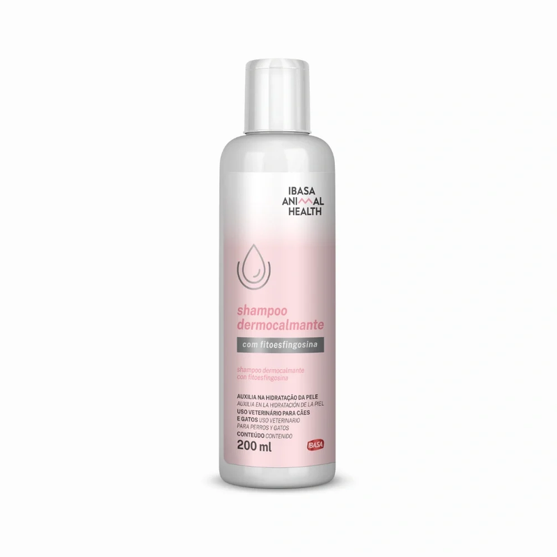 Shampoo Dermocalmante Cães e Gatos 200ml Ibasa 