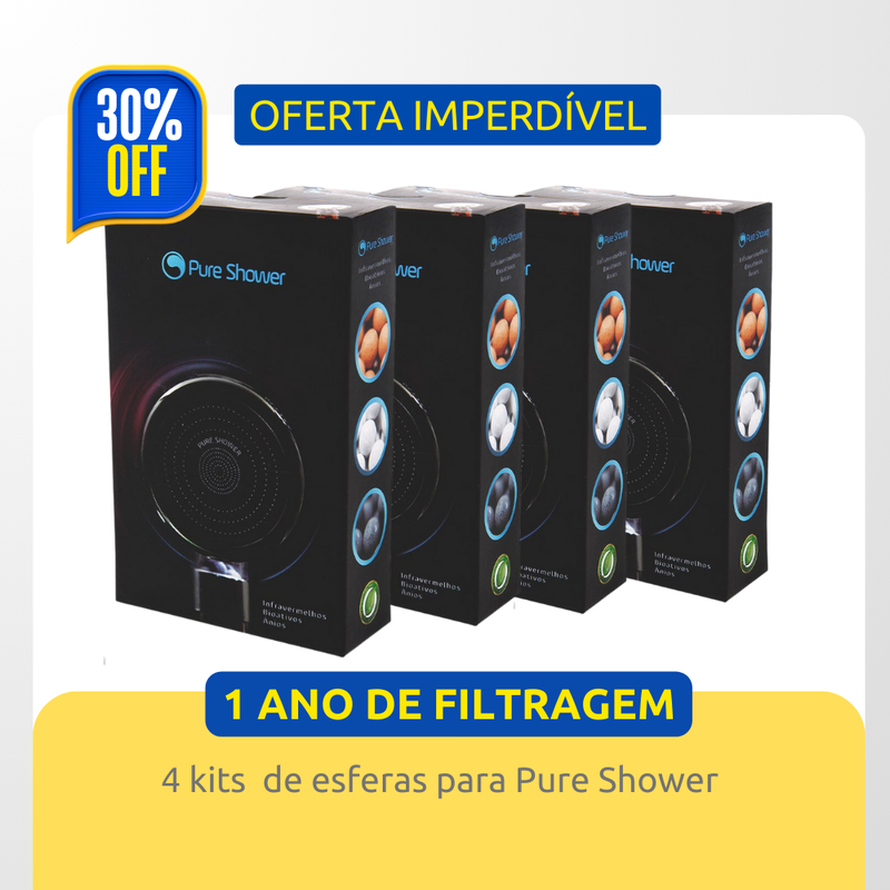 Kit 1 ano de Filtragem Pure Shower