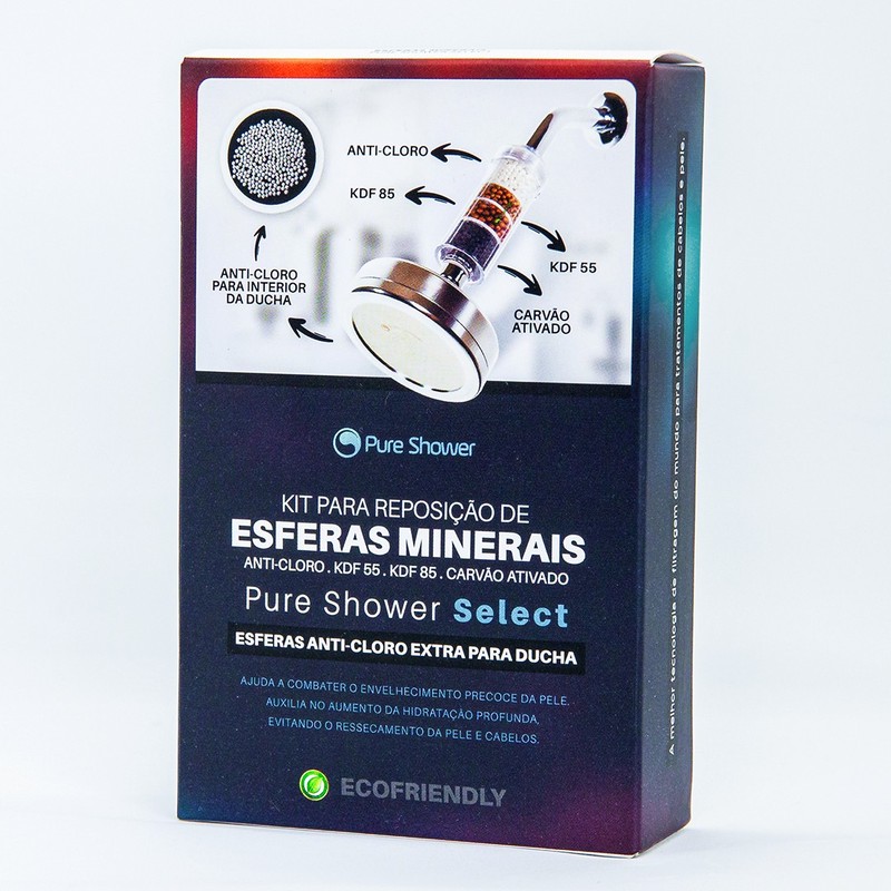 Refil de esferas minerais Pure Shower Select