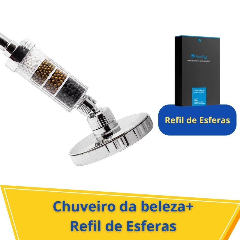 Chuveiro da Beleza Pure Shower + Refil de Esferas