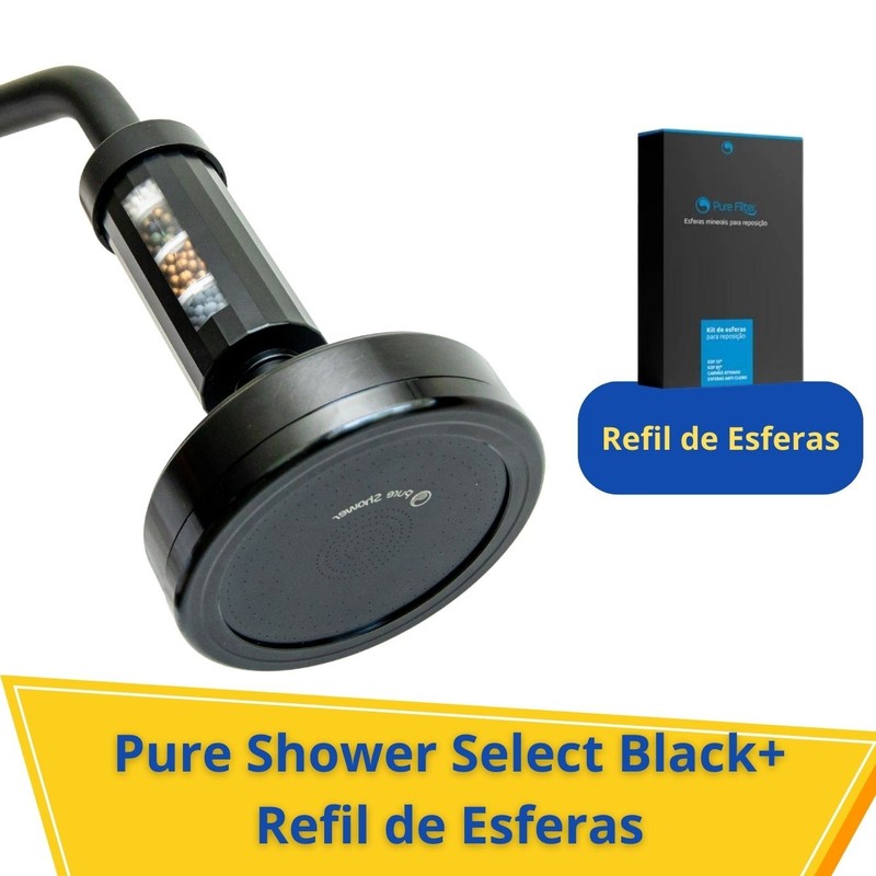 Pure Shower Black + Refil de Esferas