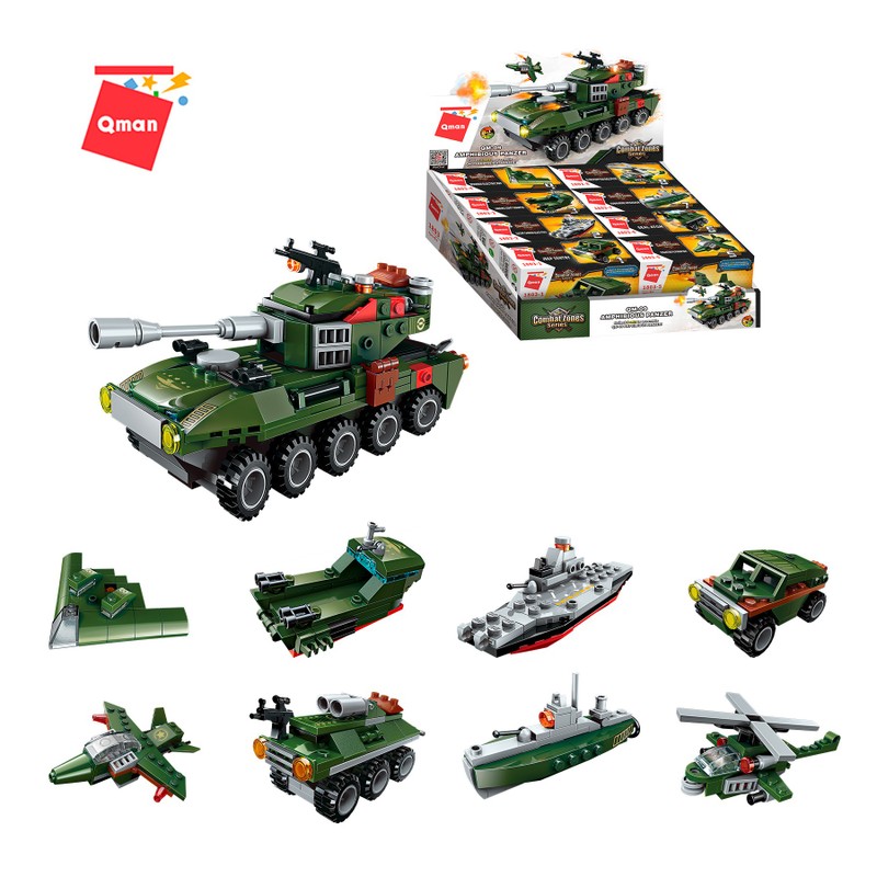 Bloco de Montar Set Combat Zones Series Militar Qman