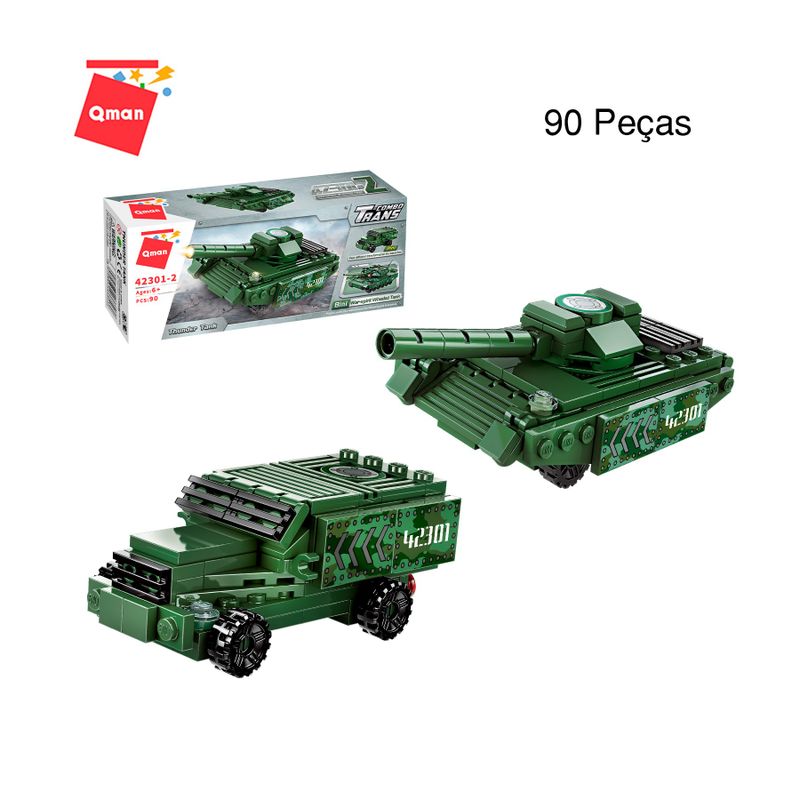 Bloco de Montar Set Trans Militar Keepplay