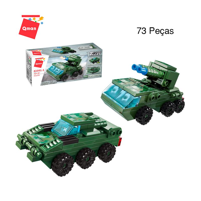 Bloco de Montar Set Trans Militar Keepplay