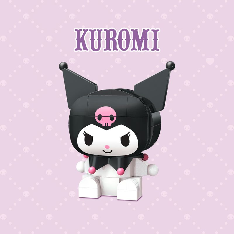 Bloco de montar Personagem Kuromi Hello Kitty e Amigos Keepplay