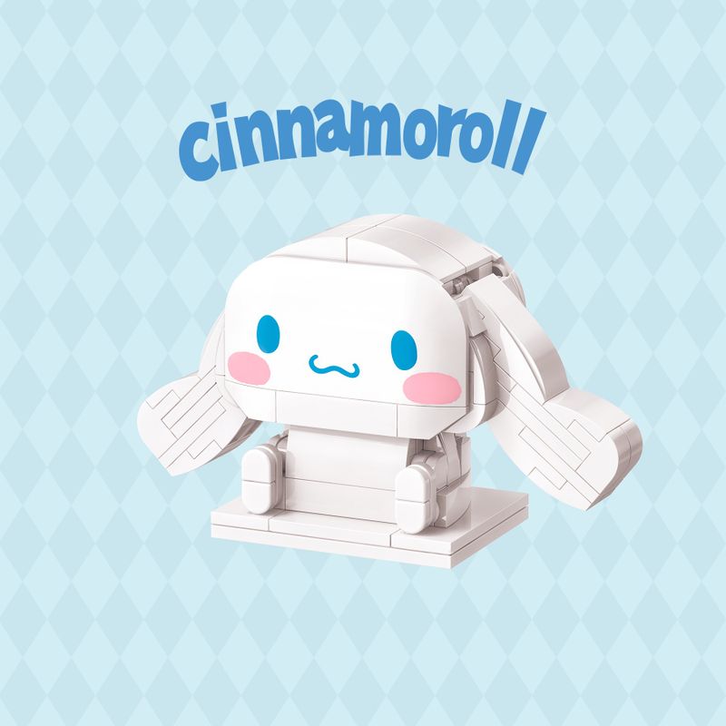 Bloco de montar Personagem Cinnamoroll Hello Kitty e Amigos Keepplay