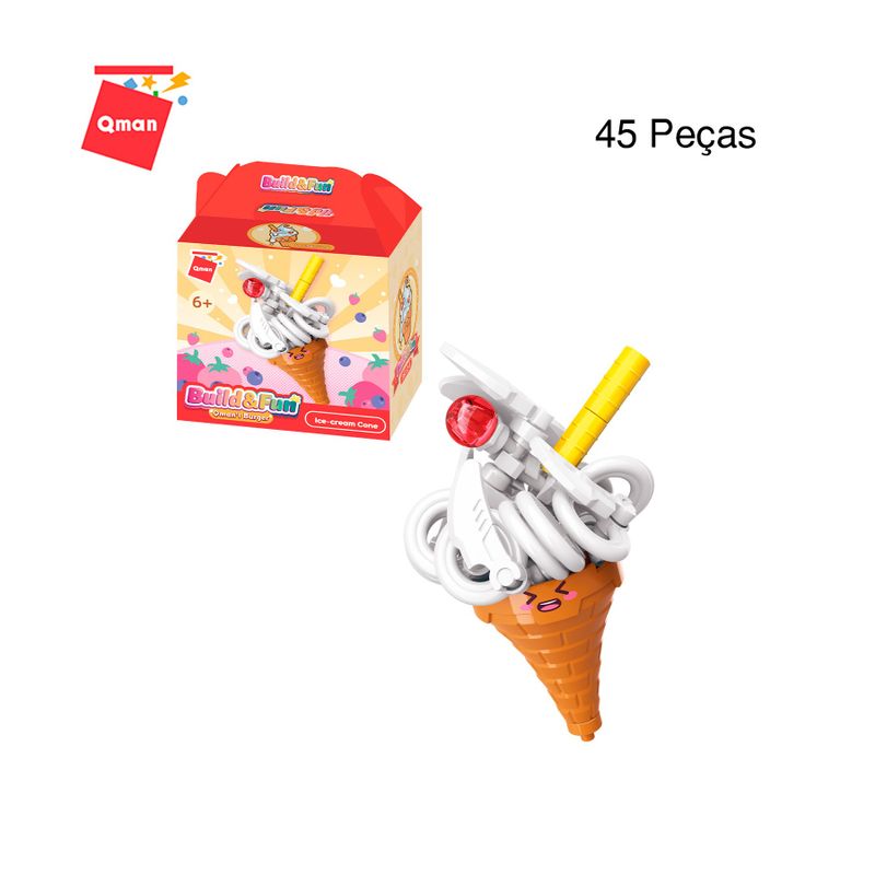 Bloco de Montar Set Build & Fun Fast Food Keepplay