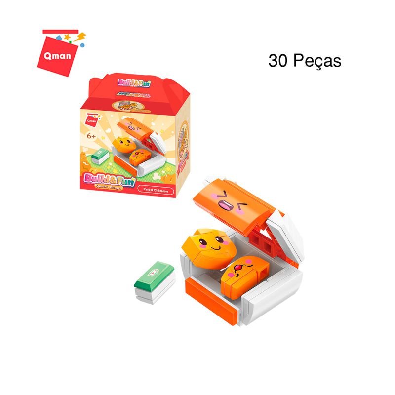 Bloco de Montar Nuggets Build & Fun Fast Food Keepplay