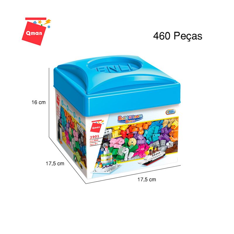 Caixa Bloco de Montar Build'n Learn Box Keepplay
