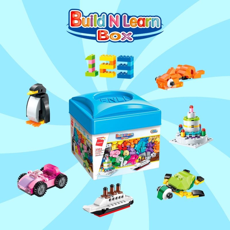 Caixa Bloco de Montar Build'n Learn Box Keepplay