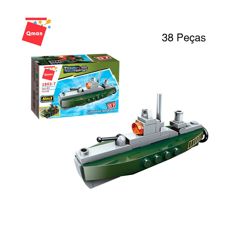 Bloco de Montar Set Combat Zones Series Militar Keepplay