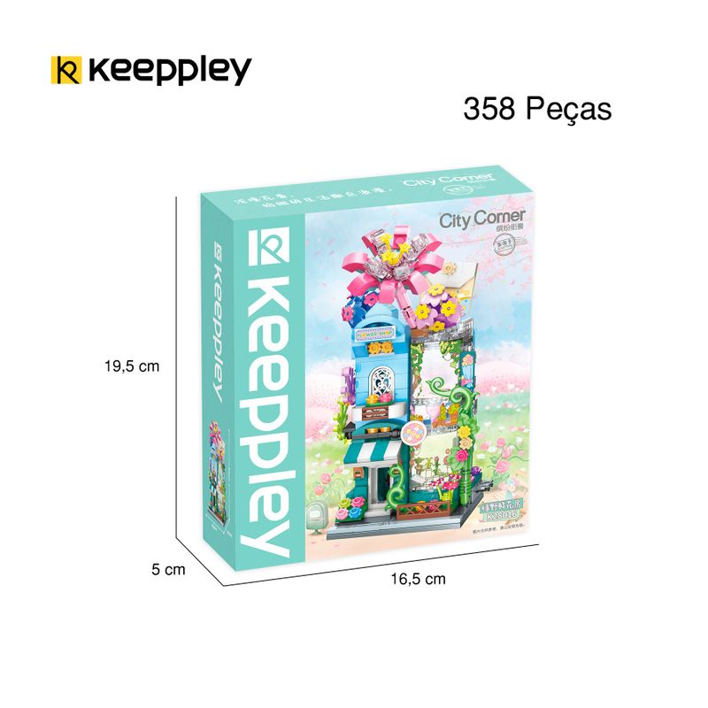 Bloco de Montar Floricultura City Corner Keepplay
