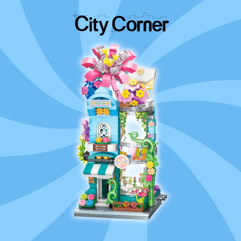 Bloco de Montar Floricultura City Corner Keepplay
