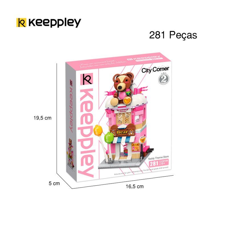 Bloco de Montar Loja das Pelúcias City Corner Keepplay