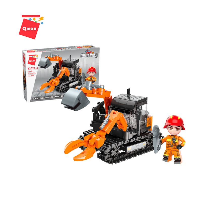 Bloco de Montar Set Bombeiro em Ação Mine City Keepplay