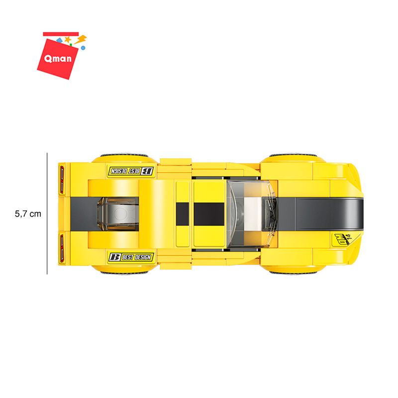 Bloco de Montar Carro Hornet VER-7 Mine City Keepplay