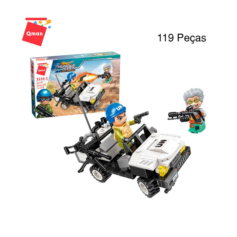 Bloco de Montar Set Thunder Mission Keepplay