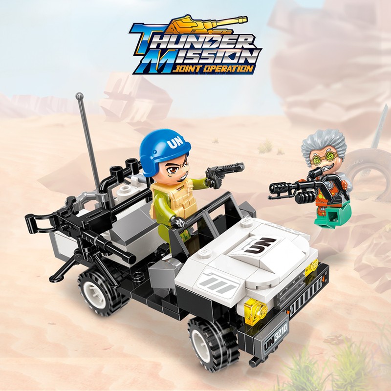 Bloco de Montar Emboscada no Deserto Thunder Mission Qman