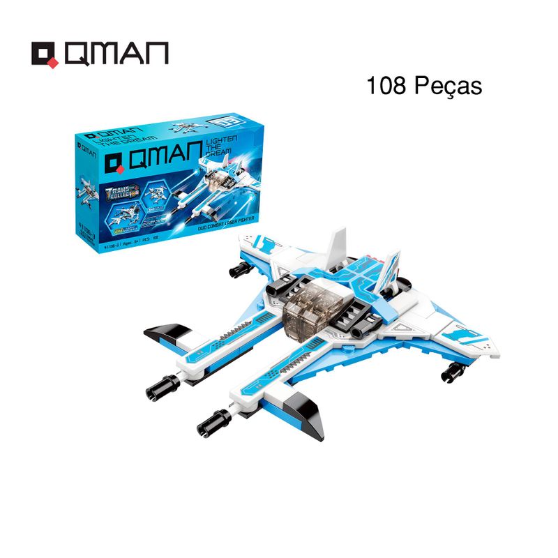 Bloco de Montar Set Trans Collector Espaço 6 em 1 Keepplay