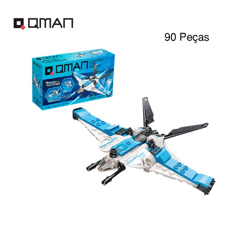 Bloco de Montar Set Trans Collector Espaço 6 em 1 Keepplay