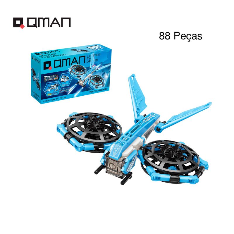 Bloco de Montar Set Trans Collector Espaço 6 em 1 Keepplay