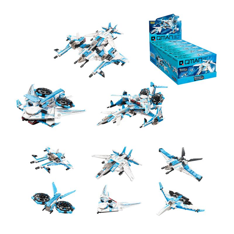 Bloco de Montar Set Trans Collector Espaço 6 em 1 Keepplay