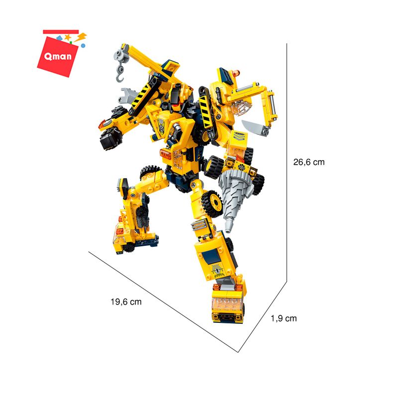 Bloco de Montar Set Trans Collector Construção Keepplay