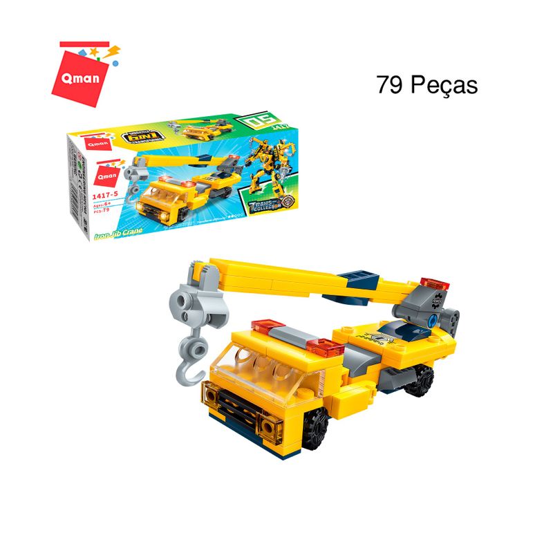 Bloco de Montar Set Trans Collector Construção Keepplay