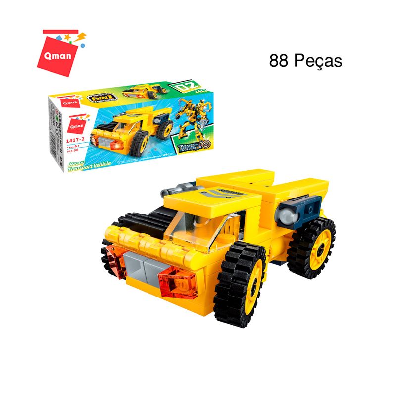 Bloco de Montar Caminhão Mineração Trans Collector Construção Keepplay