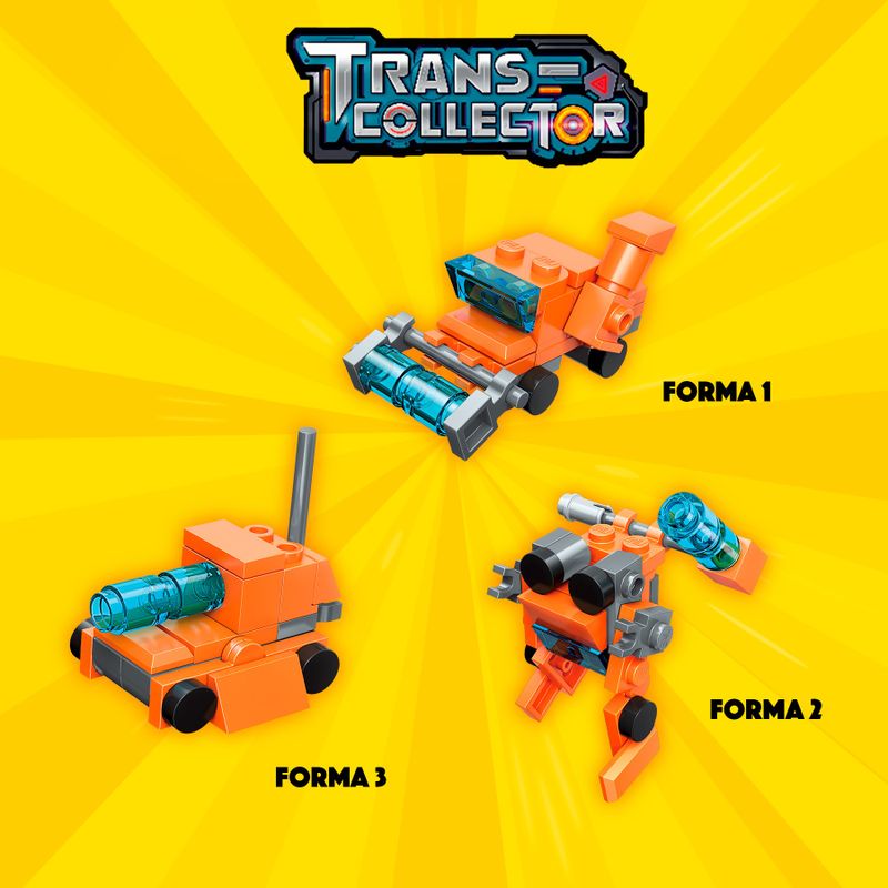 Bloco de Montar Colheitadeira Trans Collector Militar e Transportes 3 em 1 Keepplay