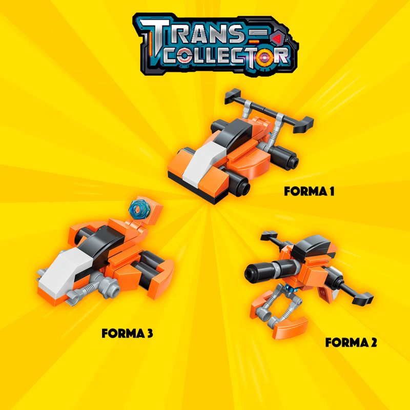 Bloco de Montar Carro de Corrida Trans Collector Militar e Transportes 3 em 1 Keepplay