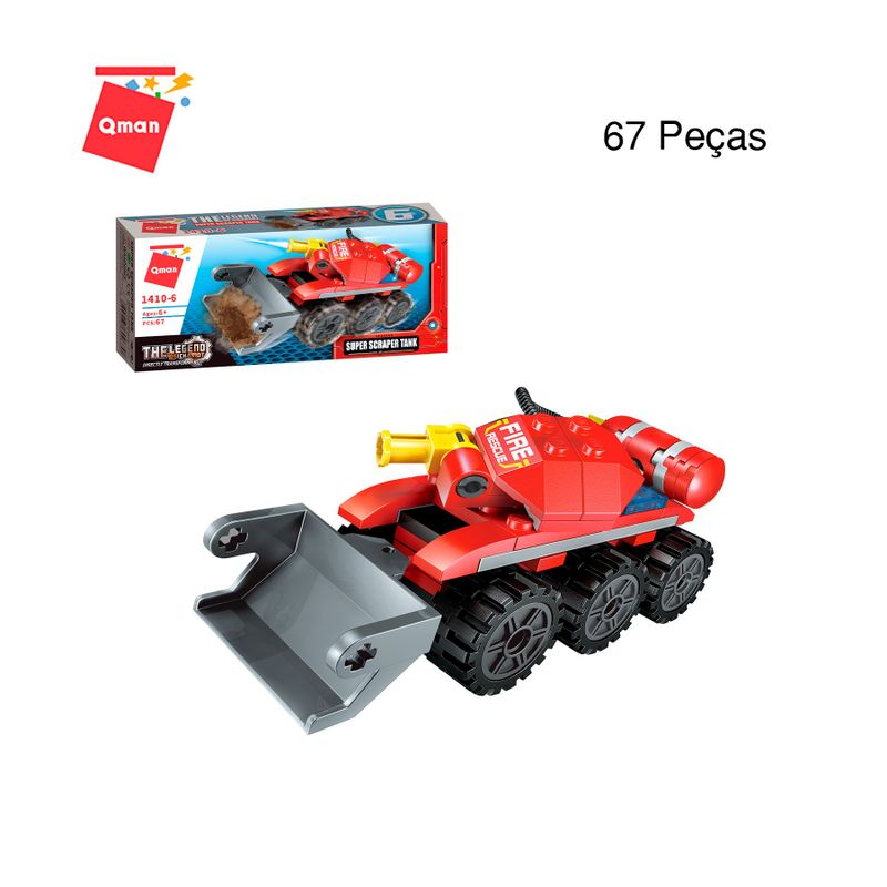 Bloco de Montar Set The Legend of Chariot Bombeiros Keepplay