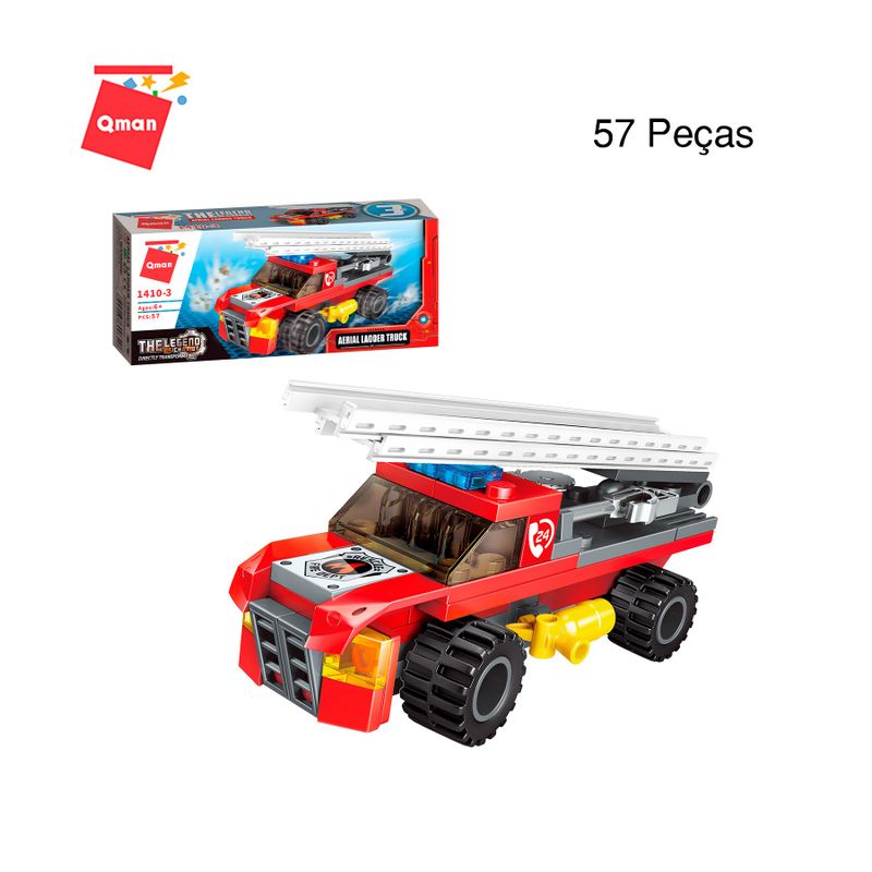 Bloco de Montar Set The Legend of Chariot Bombeiros Keepplay