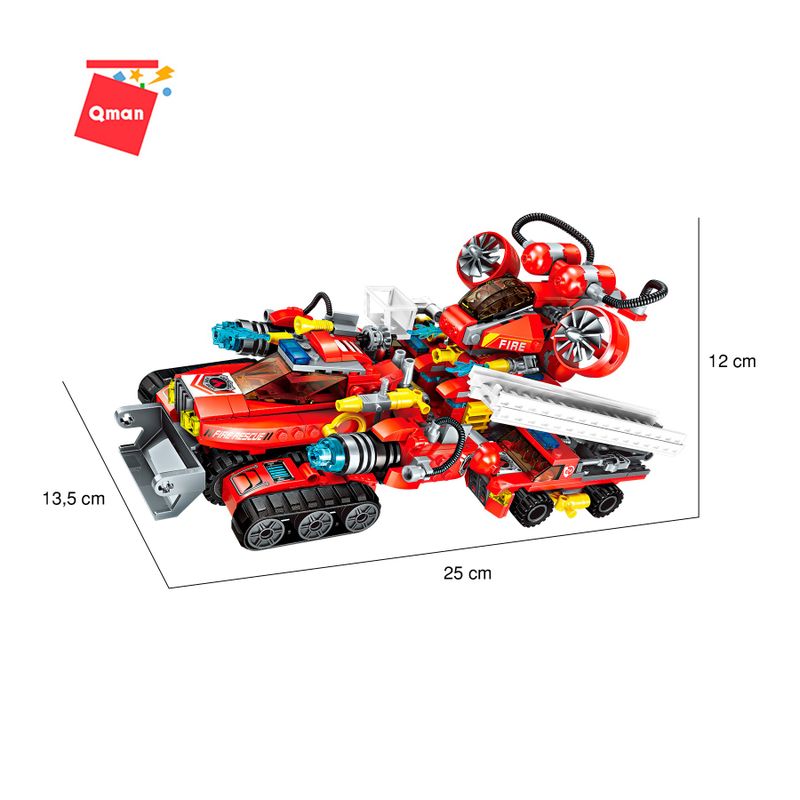 Bloco de Montar Set The Legend of Chariot Bombeiros Keepplay