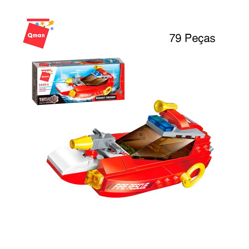 Bloco de Montar Set The Legend of Chariot Bombeiros Keepplay
