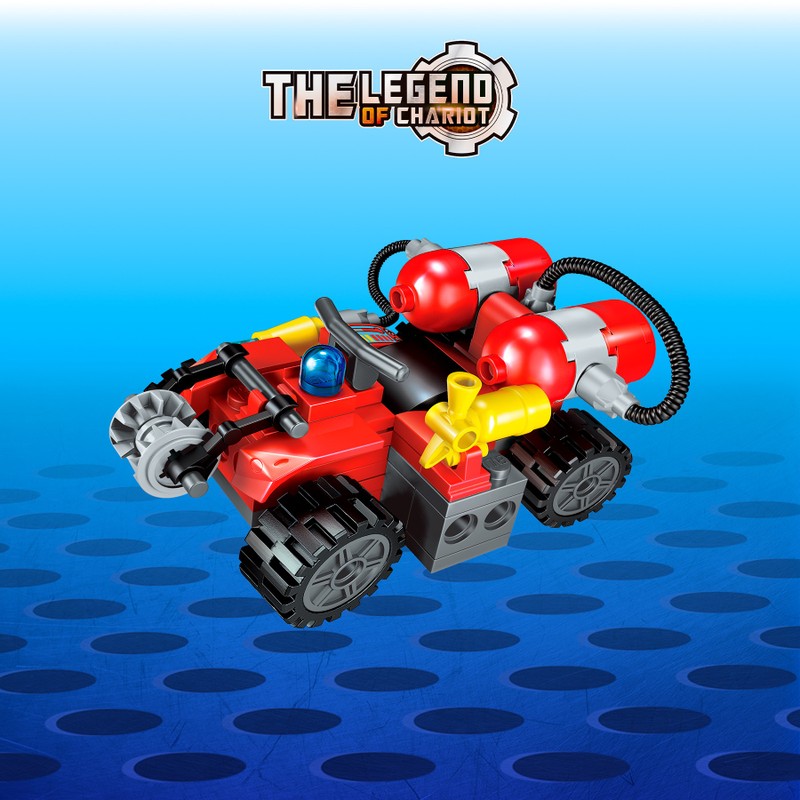 Bloco de Montar Carro Motosserra de Bombeiro The Legend of Chariot Qman