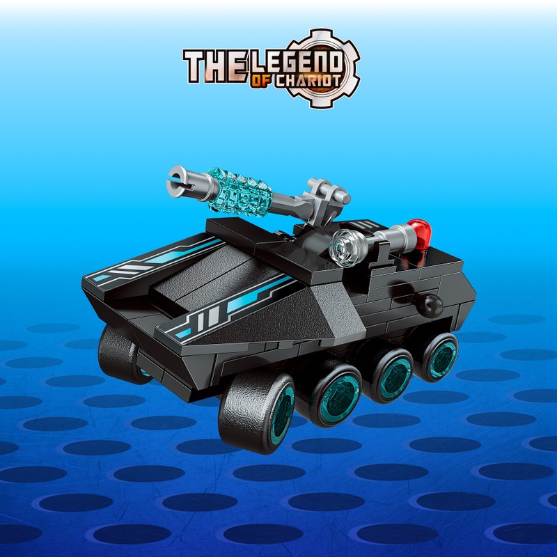 Bloco de Montar Tanque de Guerra The Legend of Chariot Tropa de Elite Qman