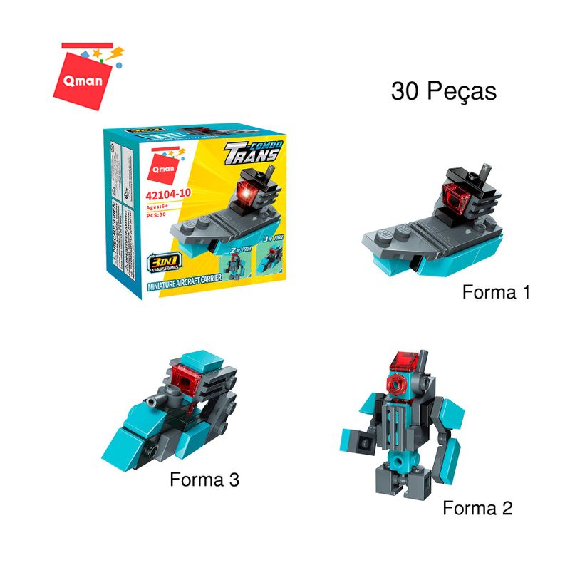 Bloco de Montar Set Combo Transportes Expedição Keepplay