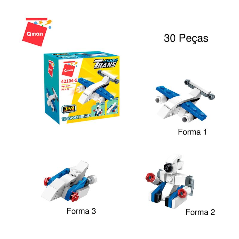 Bloco de Montar Set Combo Transportes Expedição Keepplay