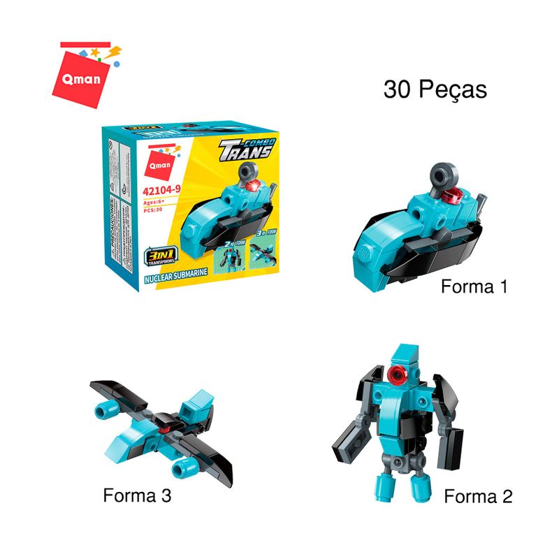 Bloco de Montar Set Combo Transportes Expedição Keepplay