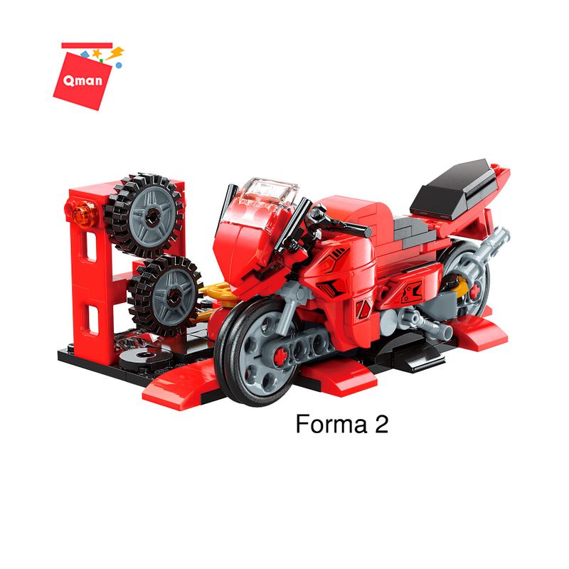 Bloco de Montar Mestre do Poder Combo Transportes 3 em 1 Keepplay