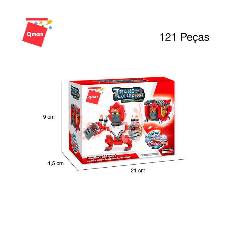 Bloco de Montar O Furioso Rei Orangotango Trans Collector Keepplay